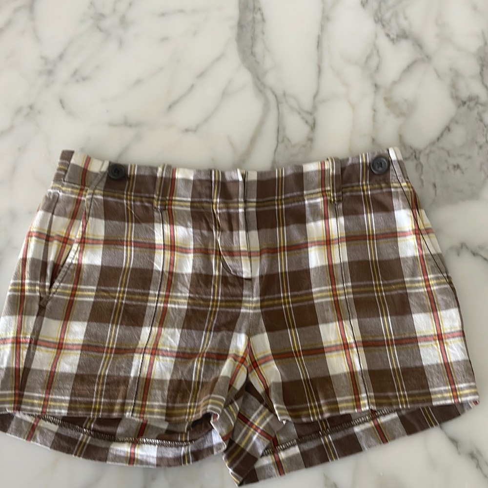 J. Crew city fit plaid shorts